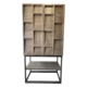 Reclaimed Pine And Metal Cabinet