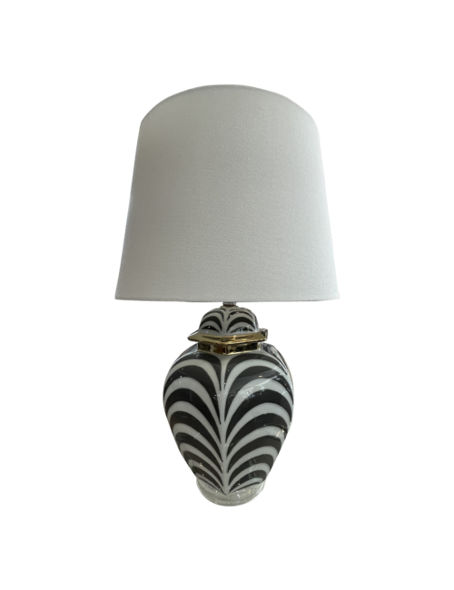 Zebra Print Table Lamp