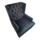 Hudson Armchair In Black Velvet