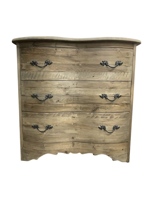 RECLAMINED PINE CHEST OF DRAWERS