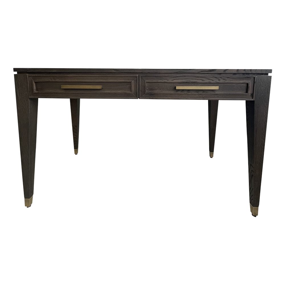 OAK AND BRASS 2 DRAWER DESK FurnitureHome Office Affordable