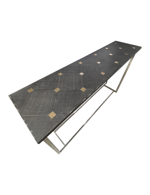  Gold Square Inlay Top Console
