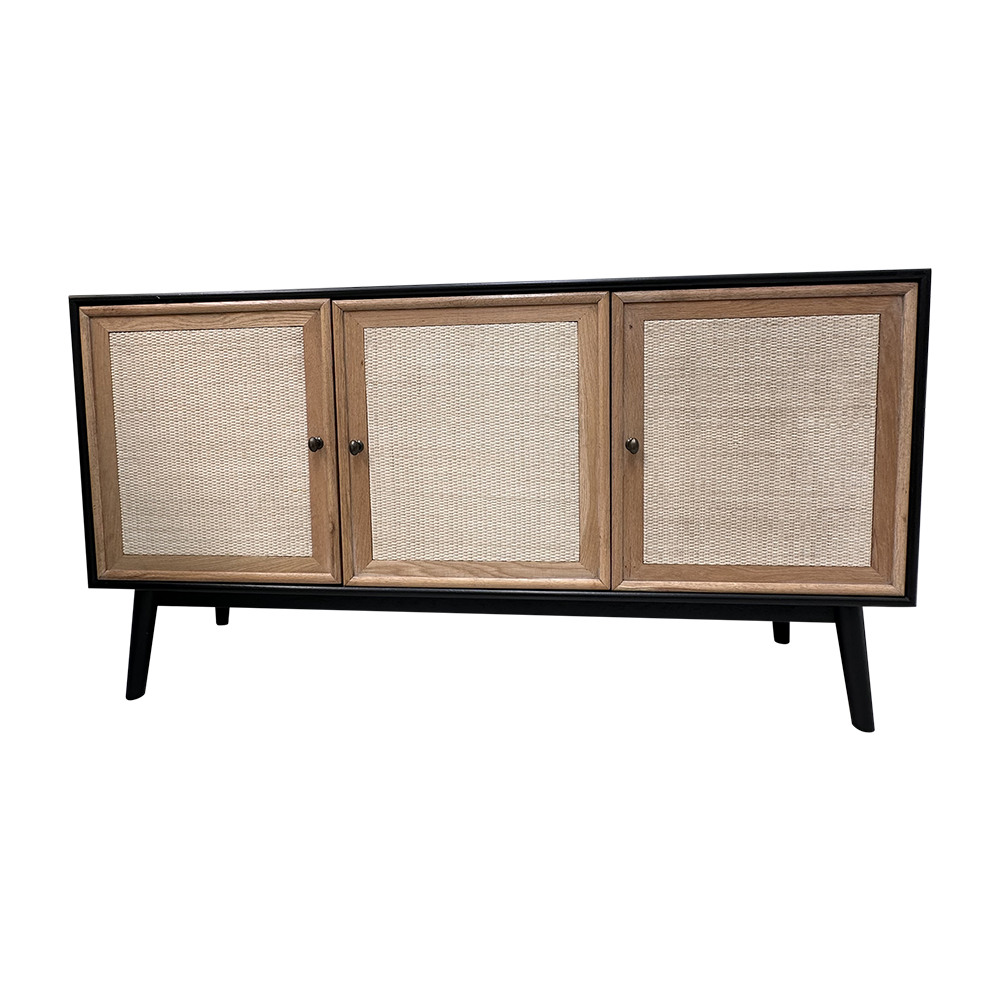 Black rattan console deals