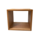 Cube oak side table