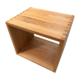 Cube oak side table