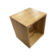 Cube oak side table