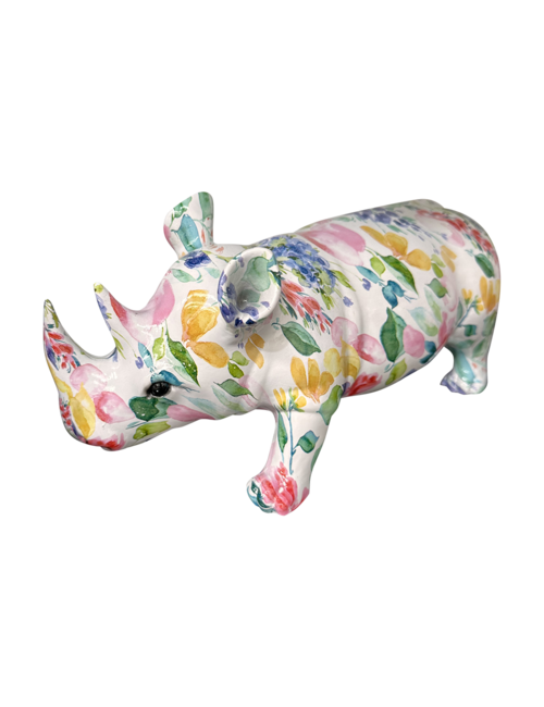 Pastel Floral Rhino