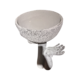 Medium Cement Look Hand And Pot