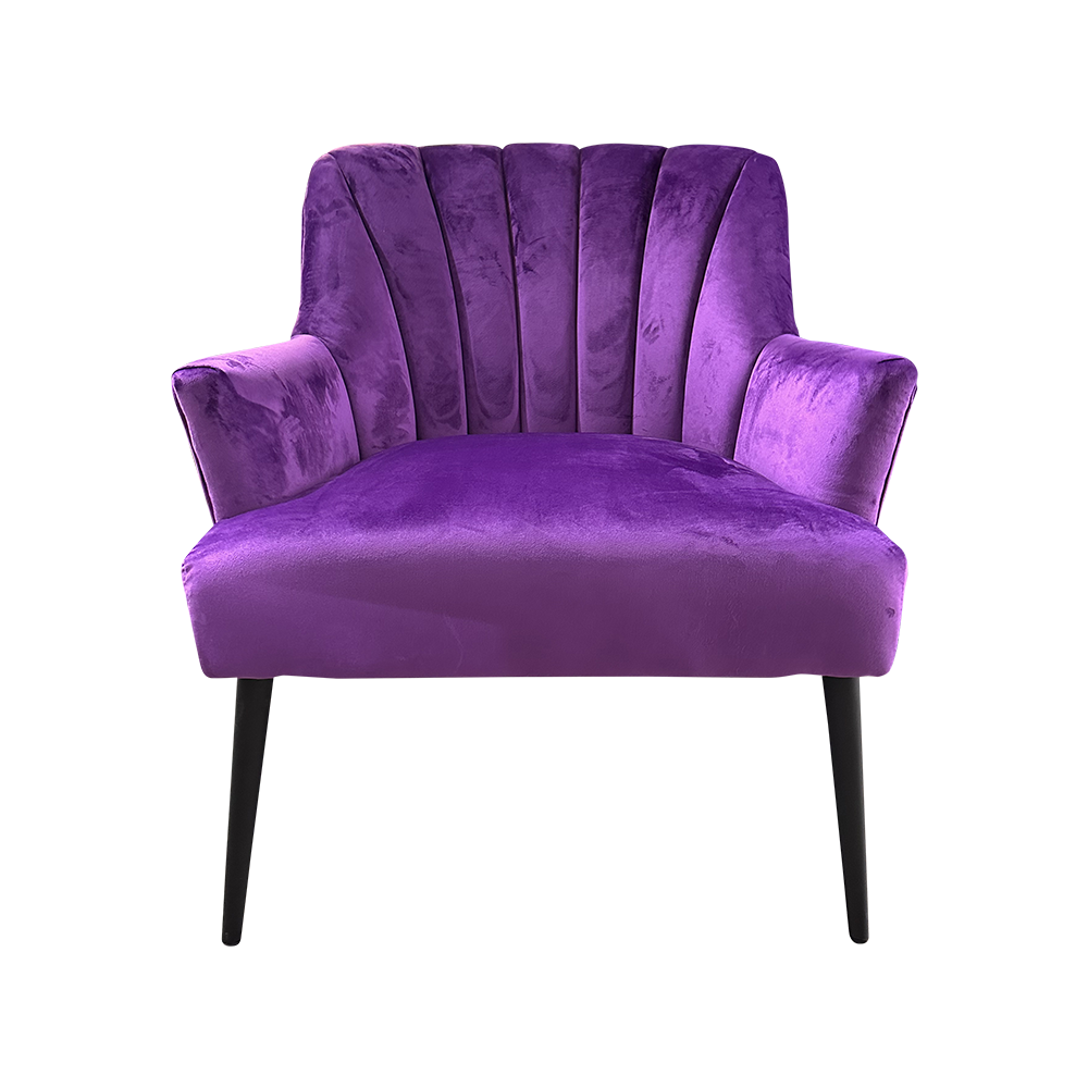lilly chair in purple velvet FurnitureSofas & Armchairs Affordable