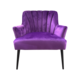 lilly chair in purple velvet