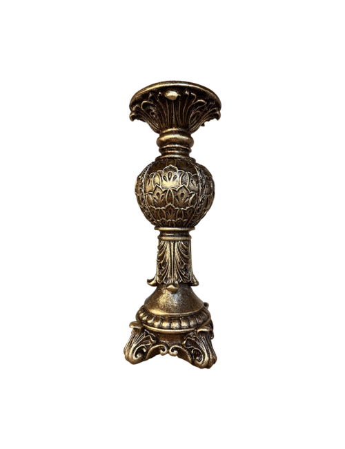 gold pattern candle holder
