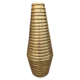 54CMH RIBBED GOLD VASE