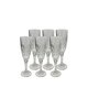 Set 6 Classic Cut Champagne Flutes