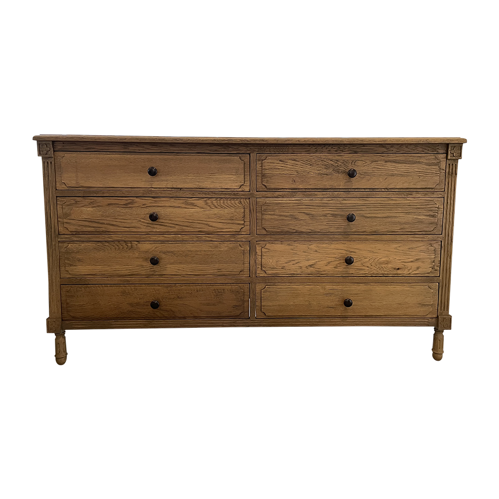 Natural wood 8 drawer chest - Furniture-Living Room Furniture ...