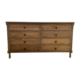 Natural wood 8 drawer chest