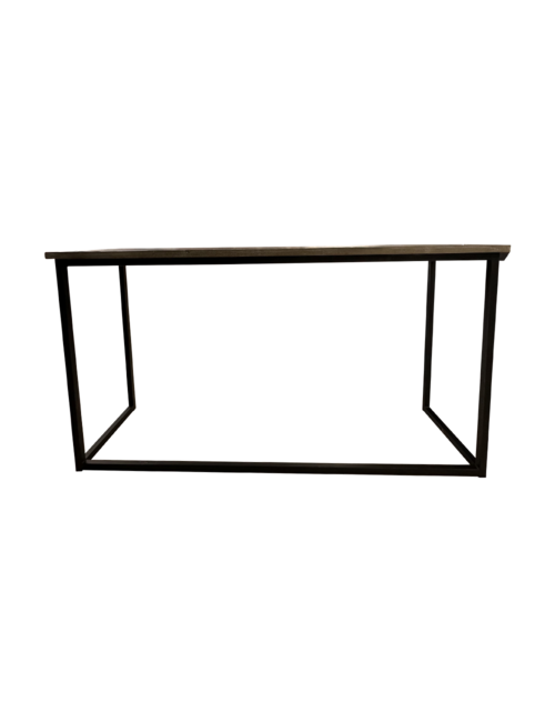 150CML METAL AND WOOD CONSOLE