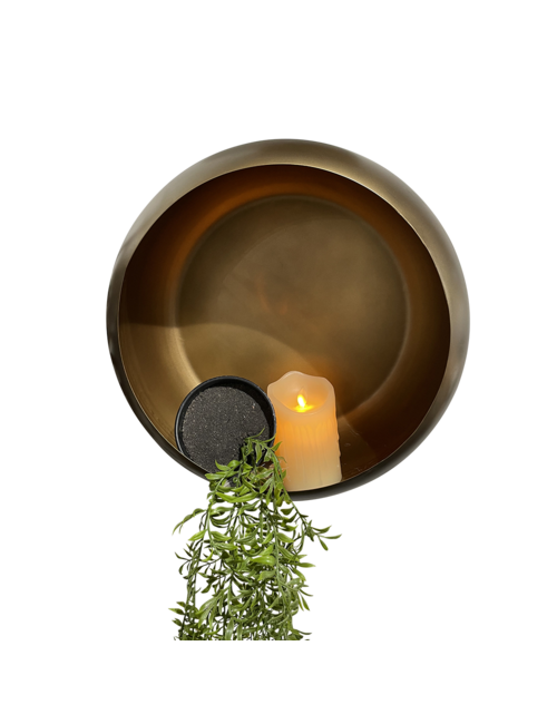 40Cm Wall Planter Candleholder