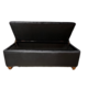 Elyse Black Velvet Storage Ottoman