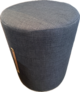 40cmd Blue/grey fabric ottoman