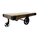 Wheeled Cart Coffee Table