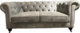 Grey Chesterfield 2 Seat Sofa