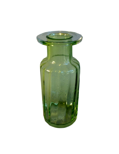 MED GREEN RIBBED BOTTLE