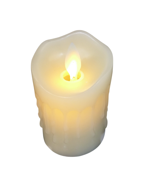 7Cmh Cream Led Wax Candle