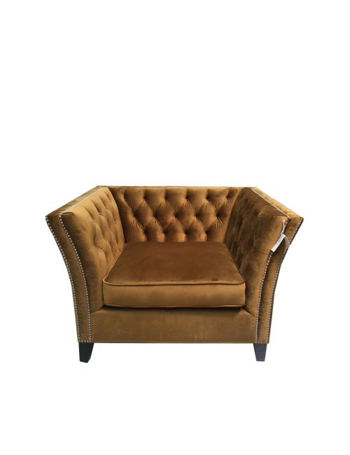 Sebastion Copper Gold 1 Seat Sofa