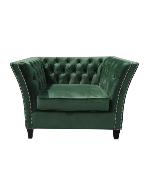 Sebastion Dark Green 1 Seat Sofa