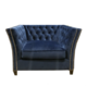 Sebastion Dark Blue 1 Seat Sofa