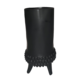 BLACK CERAMIC TRI LEG VASE