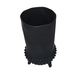 BLACK CERAMIC TRI LEG VASE