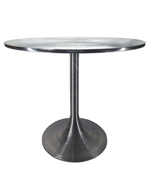 92CMD POLISHED SILVER KANYE DINING TABLE