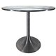 92Cmd Polished Silver Kanye Dining Table