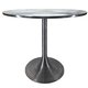 92CMD POLISHED SILVER KANYE DINING TABLE