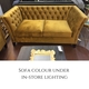 Sebastion Copper Gold 1 Seat Sofa