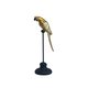 SINGLE BLACK/GOLD PARROT ON STAND