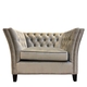 Sebastion Silver Grey 1 Seat Sofa