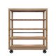 160Cmh Steel And Wood Unit On Wheels