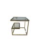 GOLD 2 TIER LUKAS SIDE TABLE