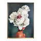 Acrylic - Lady With Peonie Hair - 80Cmw X 120Cmh