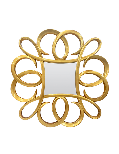 Gold Swirl Framed Mirror