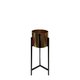 53Cmh Black Stand With Brass Pot