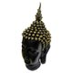 Xl Black Buddha Head Gold Cap