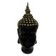 Xl Black Buddha Head Gold Cap