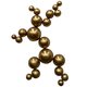 74.5CML GOLD BALL WALL ART