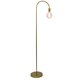 GOLD INDUSTRIAL CURVE FLOOR LAMP