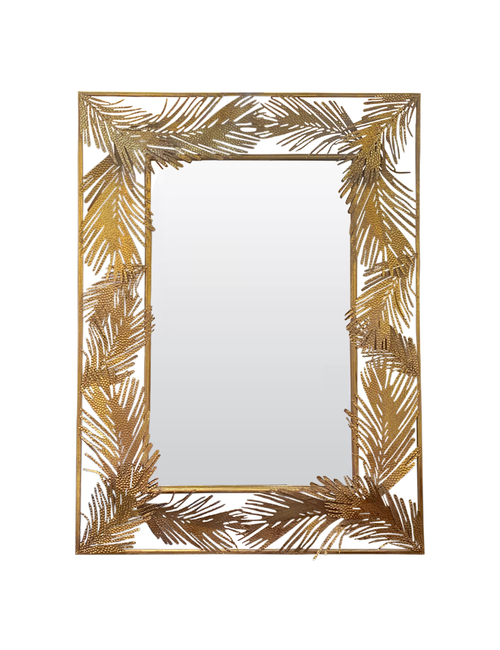 110CMH GOLD FEATHER MIRROR