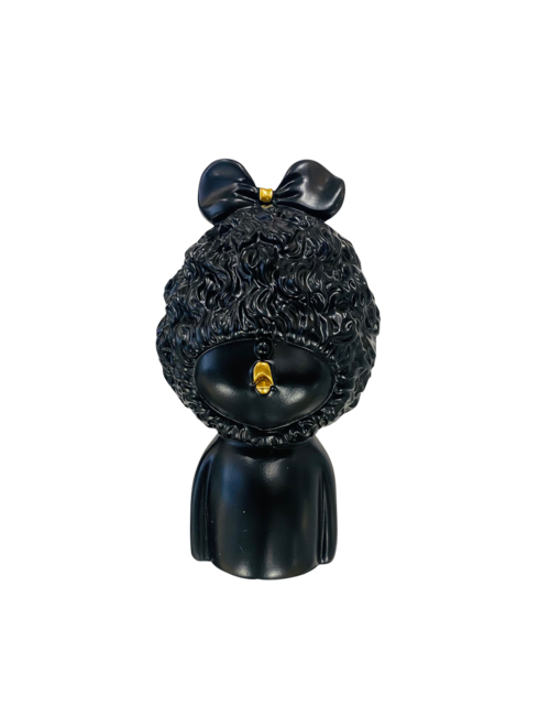 RESIN BLACK GIRL WITH GOLD MOUTH