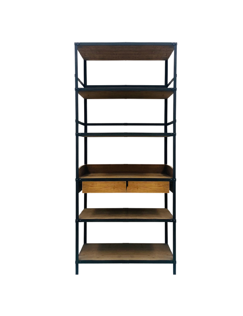 Steel And Wood Bookshelf